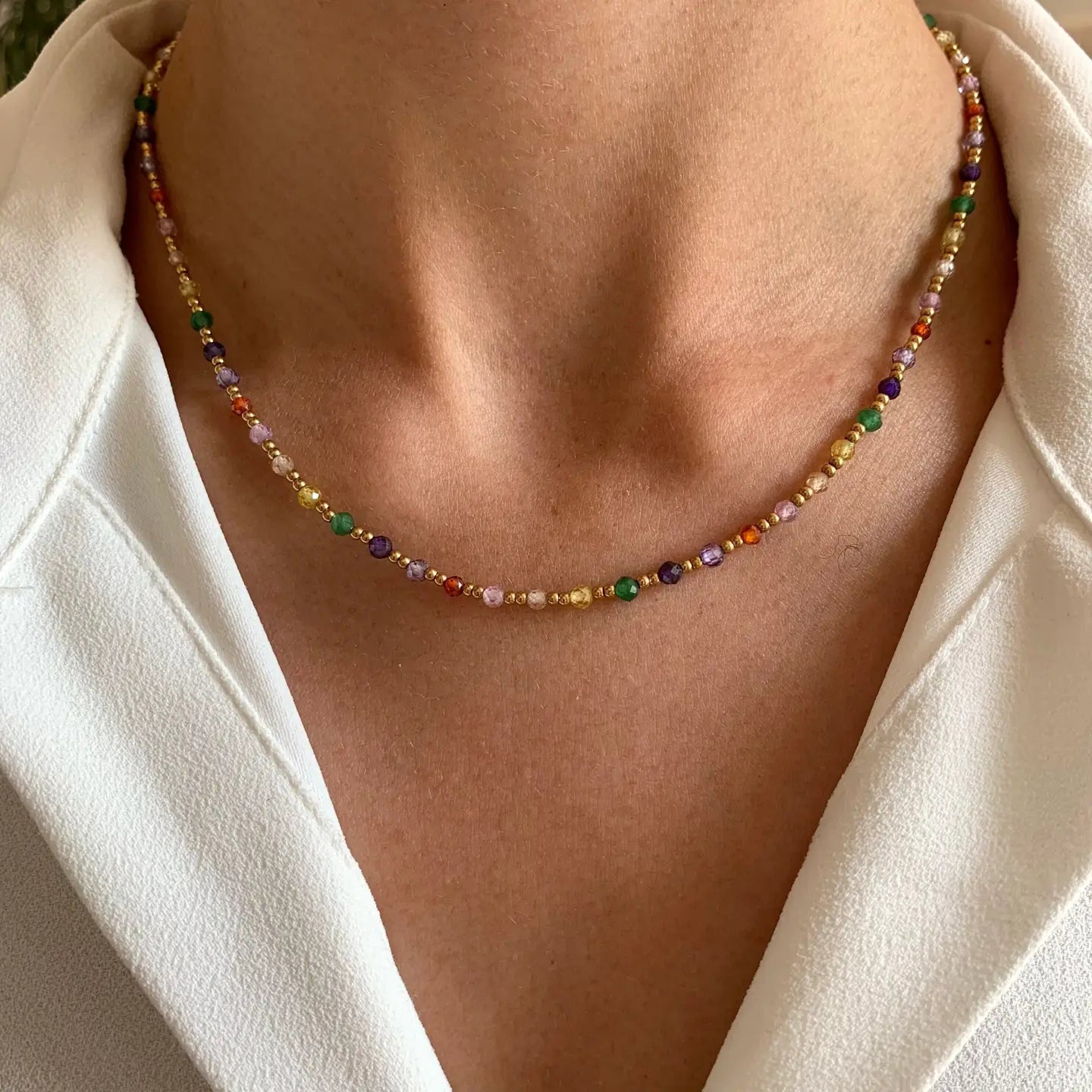 Multicolour Pearl Necklace