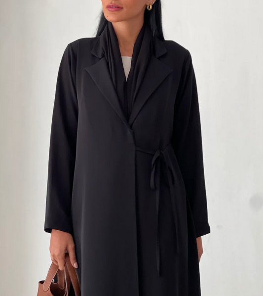 Noir Wrap Abaya